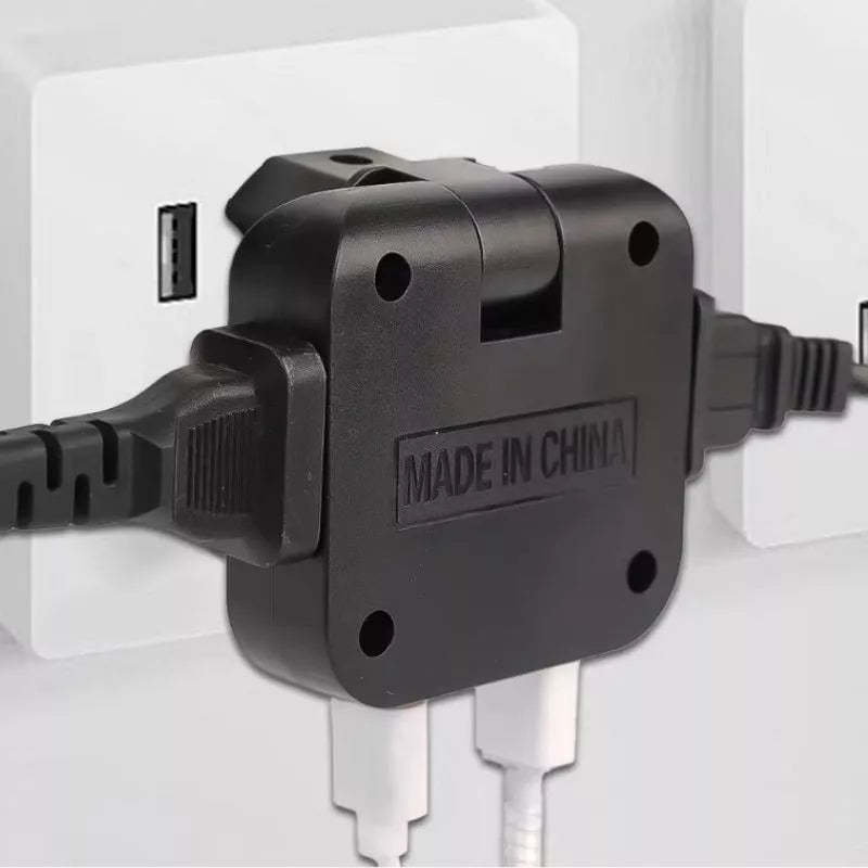 Adaptador de Tomada Articulado Com Entrada Usb-c e 4 Portas - Praticidade e Conectividade