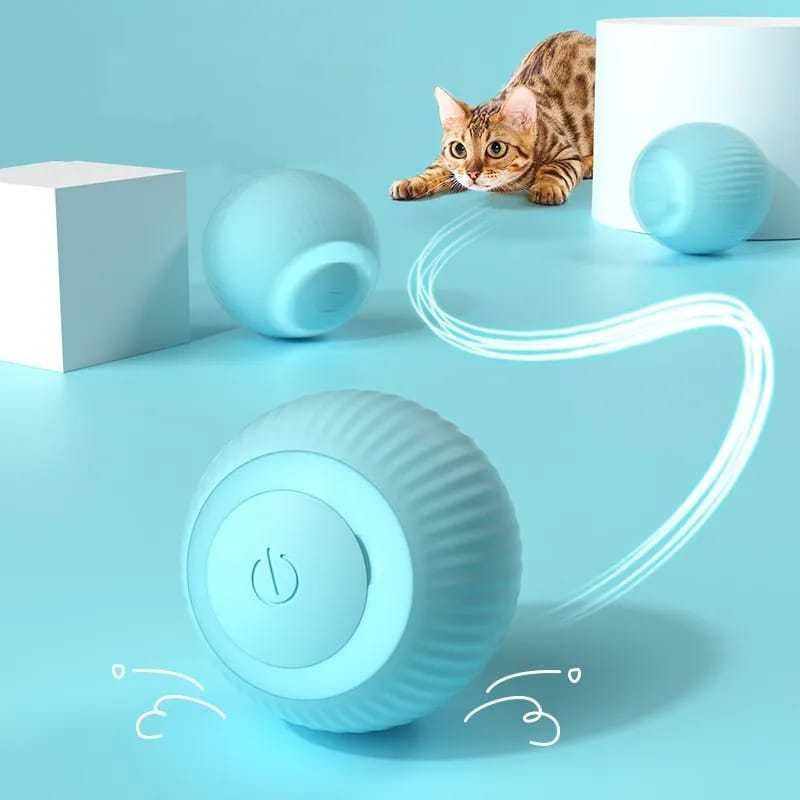 Bola Giratória Para Pet – Brinquedo Inteligente e Divertido Com Luzes e Usb
