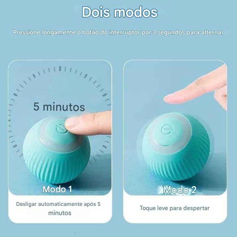 Bola Giratória Para Pet – Brinquedo Inteligente e Divertido Com Luzes e Usb