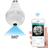 Câmera Lâmpada Espiã IP Wifi Segurança Visão 360 Microfone e Alto-falante V380