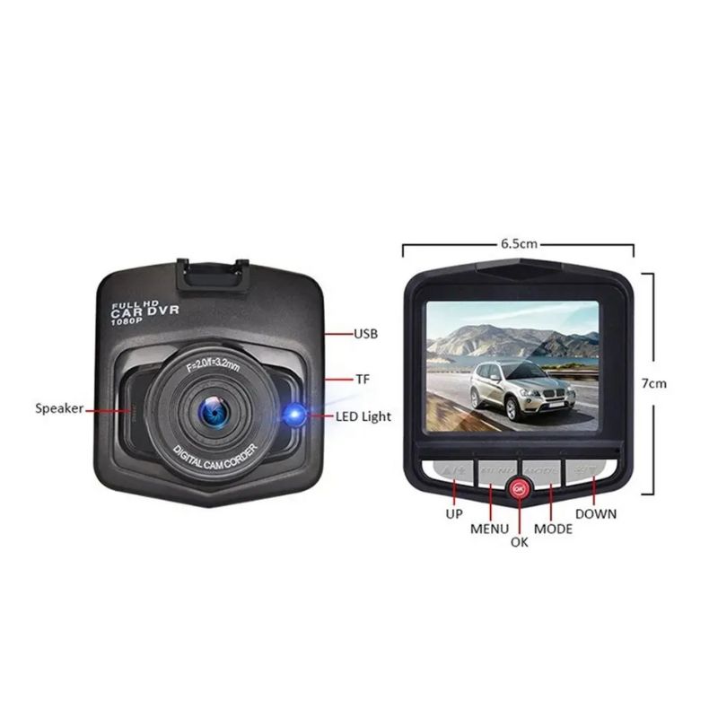 Câmera Veicular Full Hd 1080p – Provas Em Vídeo, Gravação Cíclica e Áudio