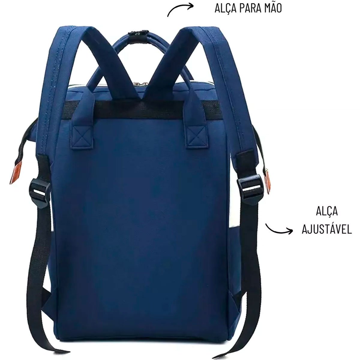Mochila Mala Bolsa Maternidade Multiuso Multifuncional Azul