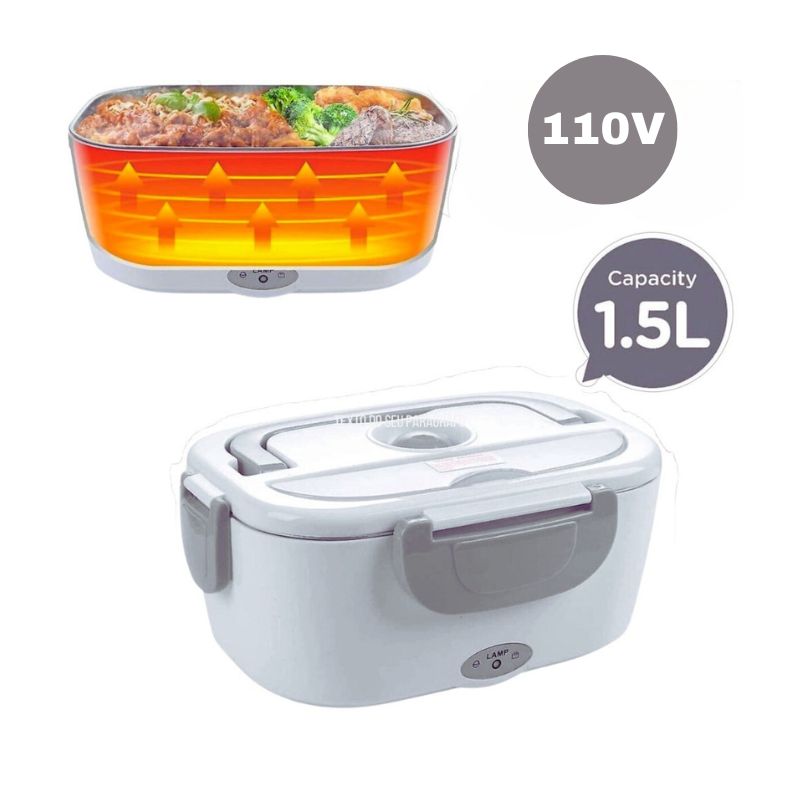 Marmita Elétrica Térmica Com Divisórias – Refeições Quentes Em Qualquer Lugar