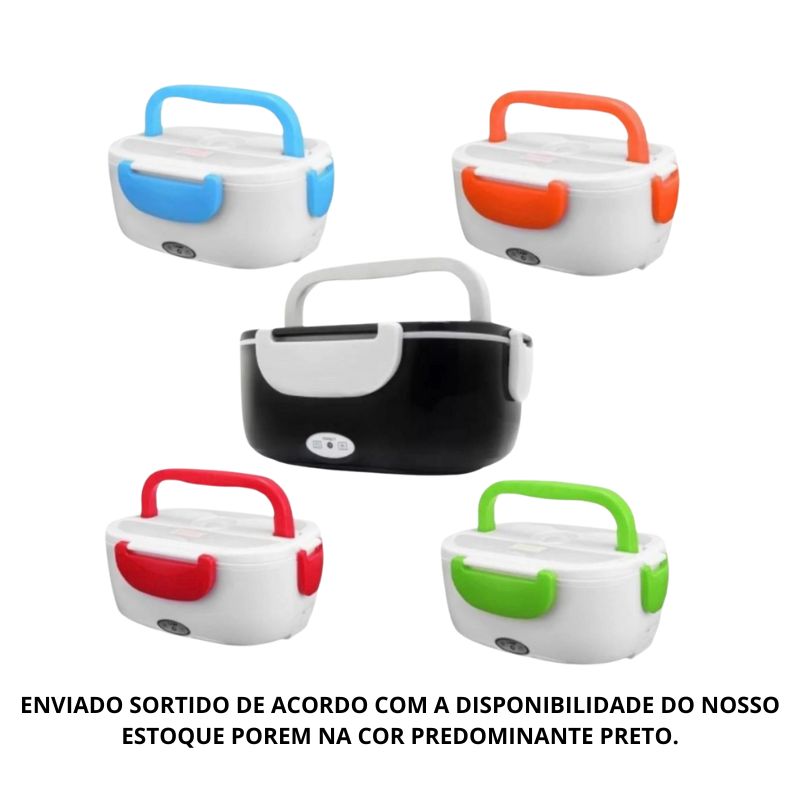 Marmita Elétrica Térmica Com Divisórias – Refeições Quentes Em Qualquer Lugar