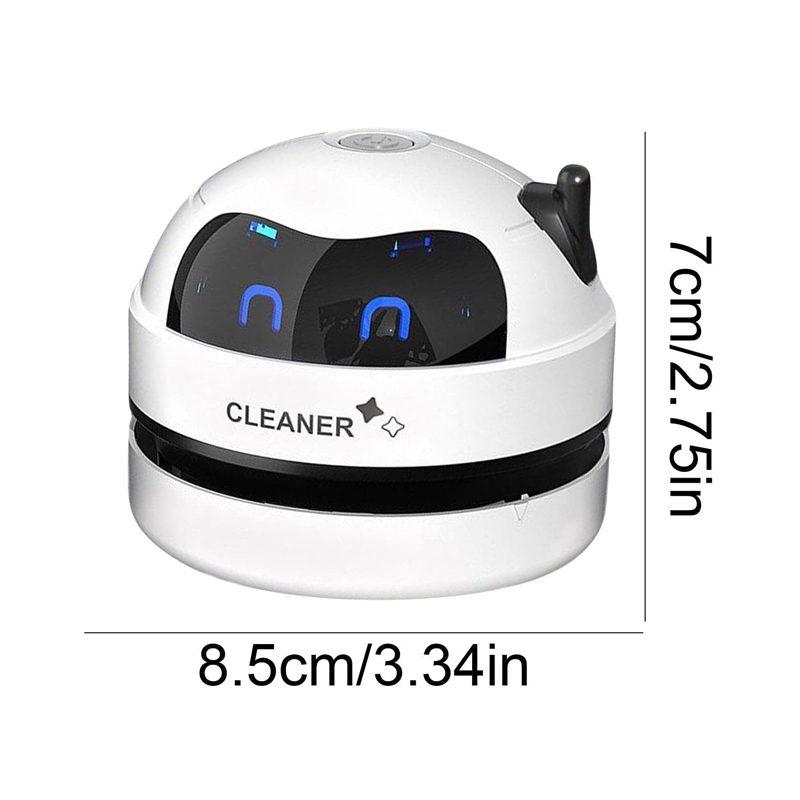 Mini Robô Aspirador de Pó - Limpeza Compacta e Eficiente Para Mesa e Superfícies Pequenas