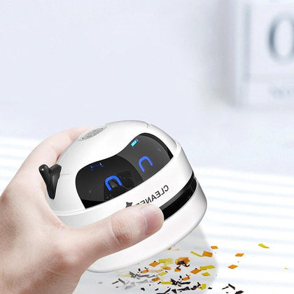 Mini Robô Aspirador de Pó - Limpeza Compacta e Eficiente Para Mesa e Superfícies Pequenas