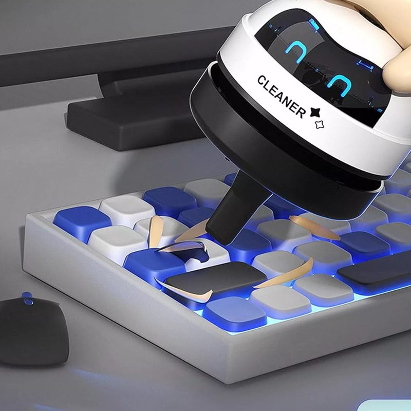 Mini Robô Aspirador de Pó - Limpeza Compacta e Eficiente Para Mesa e Superfícies Pequenas