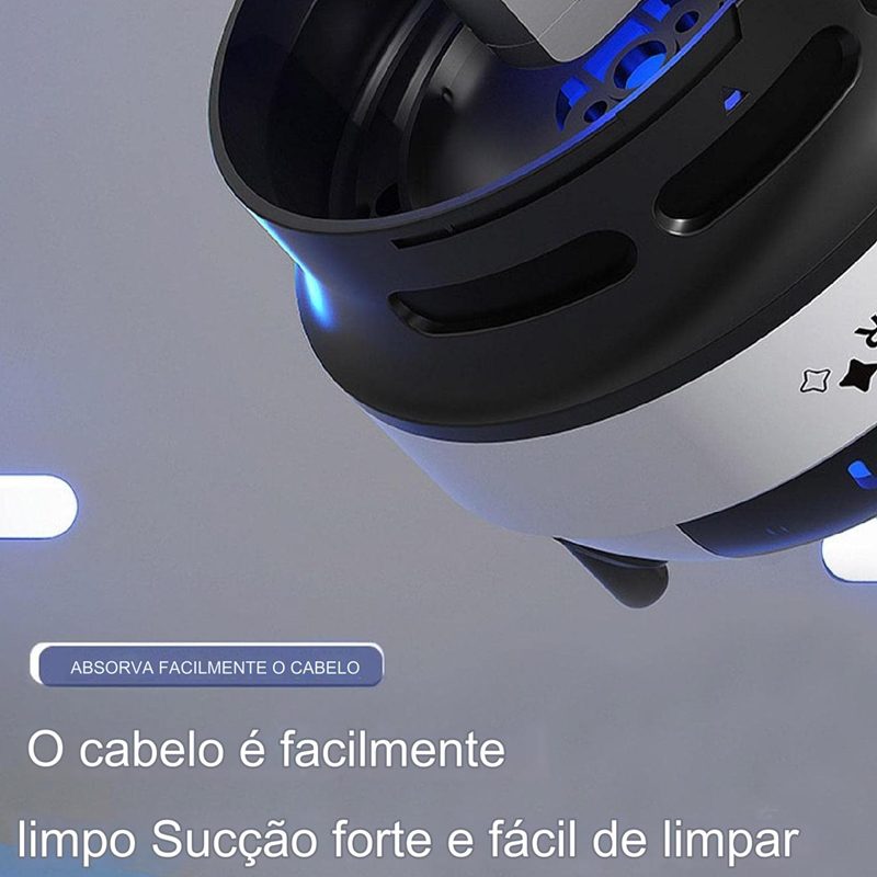 Mini Robô Aspirador de Pó - Limpeza Compacta e Eficiente Para Mesa e Superfícies Pequenas