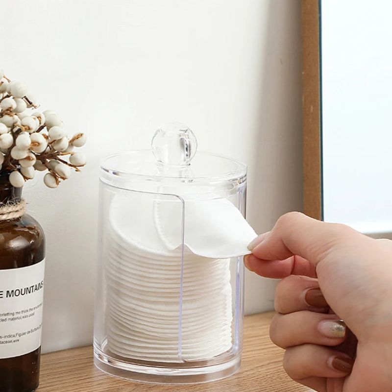 Organizador de Algodão e Cotonetes - Praticidade e Design Elegante Para Sua Mesa
