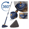 Mop Tri-Clean Esfregão Triângular Limpeza Giratória 360