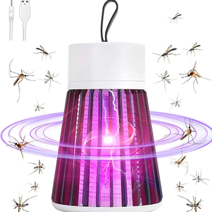 Mata Moscas Mosquito Pernilongo Luminária LED Ultravioleta USB com Alça