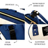 Mochila Mala Bolsa Maternidade Multiuso Multifuncional Azul
