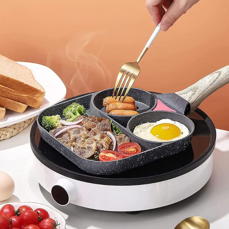 Frigideira Antiaderente 3 Em 1 - Design Inteligente Para Cozinhar Com Praticidade