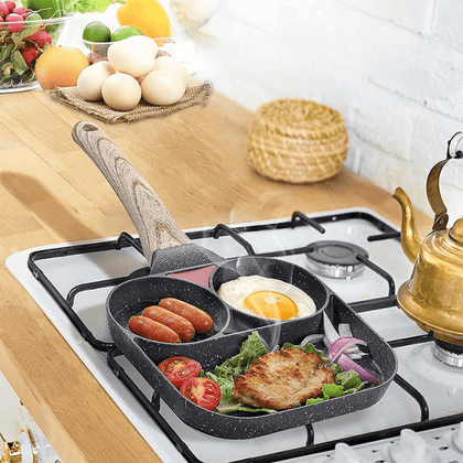 Frigideira Antiaderente 3 Em 1 - Design Inteligente Para Cozinhar Com Praticidade
