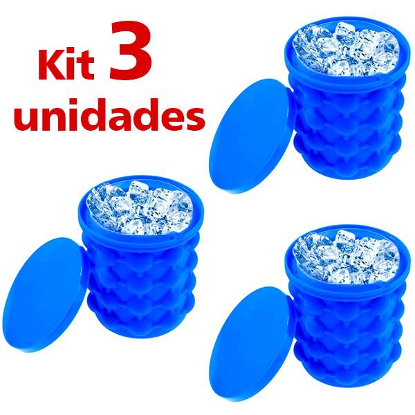 Gelo Fast Silicone Baldinho até 120 cubinhos