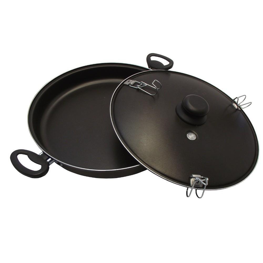 Super Pizza de Fogão Antiaderente Teflon c/ Tampa