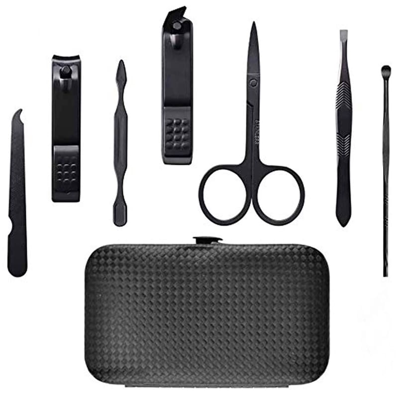 Kit de Cortadores de Unha Em Aço Inoxidável - 7 Peças Portátil e Completo