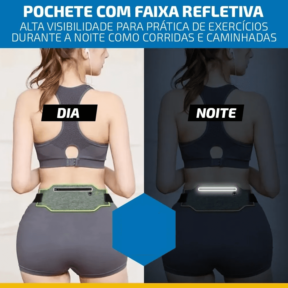 Pochete Esportiva Ultra Slim – Para Celular, Cartão e Chaves