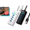 Hub USB 3.0 4 Portas LED Indicador High Speed HD