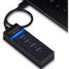Hub USB 3.0 4 Portas LED Indicador High Speed HD