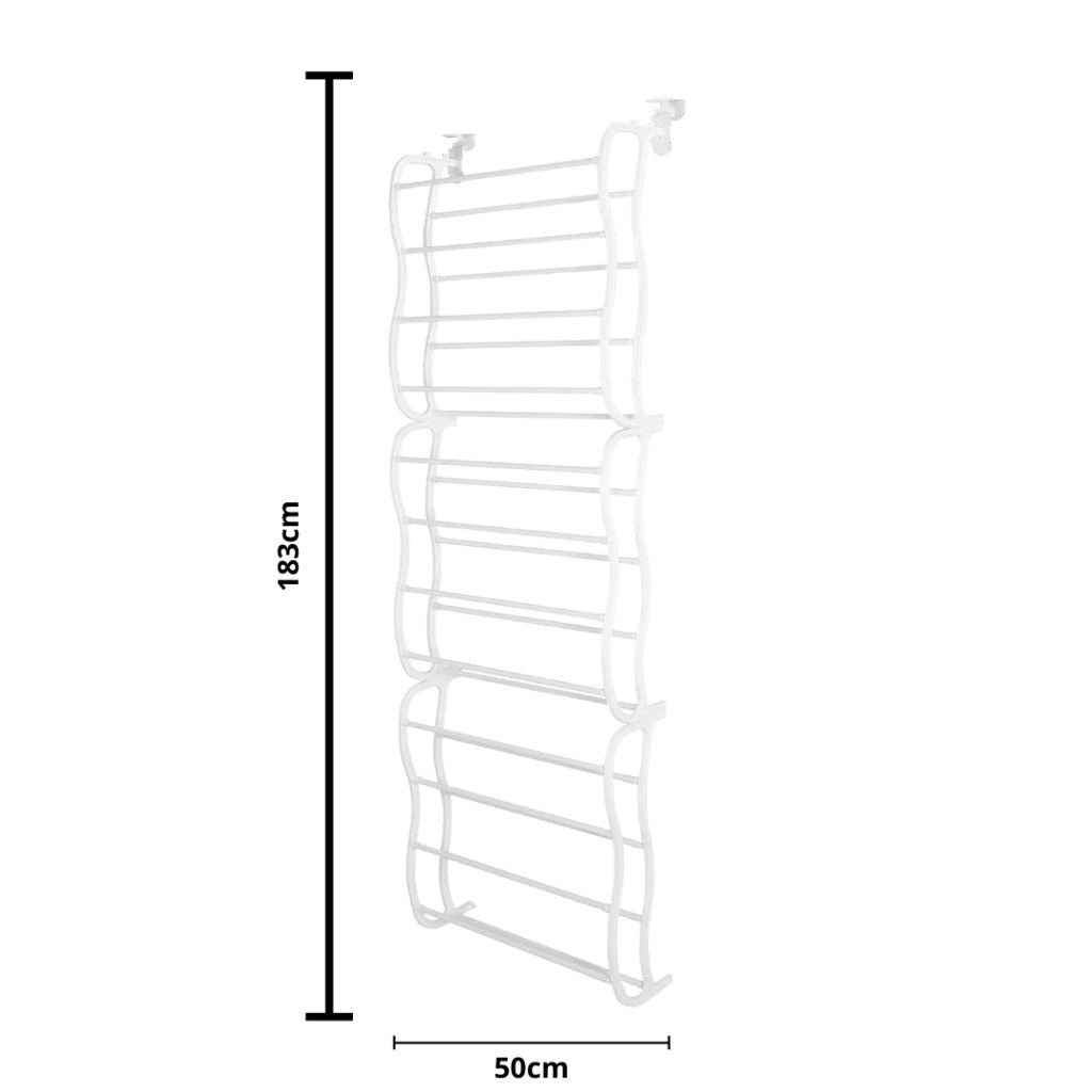 OrganiEase - Sapateira Vertical para Parede ou Porta 36 pares