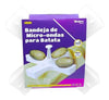 Bandeja para Microondas Cozinha 4 Batatas Grandes Ultra Prático
