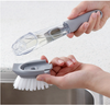 Escova Limpeza 2 em 1 Dispenser Detergente Esponja Cozinha CleanerMax
