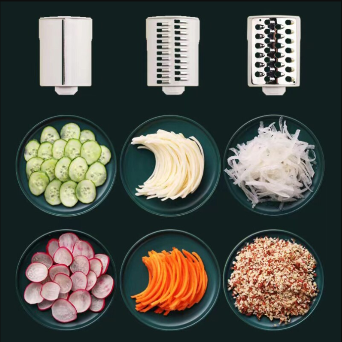SquarePro Multifuncional Cortador Ralador Fatiador de Legumes, Vegetais e Queijos