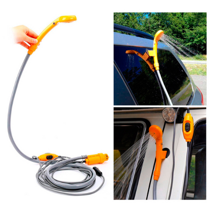 Ducha Chuveiro Portátil Camping Elétrica 12v Acendedor Carro
