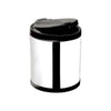 Lixeira para Pia Inox Tampa Clicar Preta 2,5 L - Clica e Abre