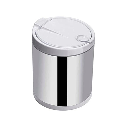 Lixeira para Pia Inox Tampa clicar Branca 2,5 Lt - Clica e Abre