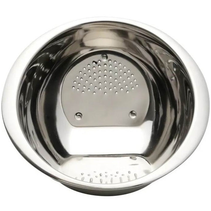 Kit 2 unid. Escorredor de Arroz e Escorredor de Macarrão em Aço Inox