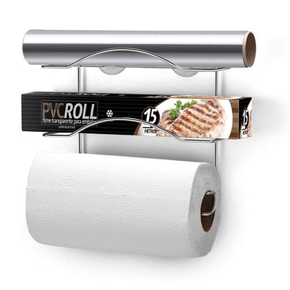 Organizador 3 Rolos Cook Home 24cm Cromado
