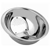 Kit 2 unid. Escorredor de Arroz e Escorredor de Macarrão em Aço Inox
