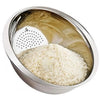 Kit 2 unid. Escorredor de Arroz e Escorredor de Macarrão em Aço Inox