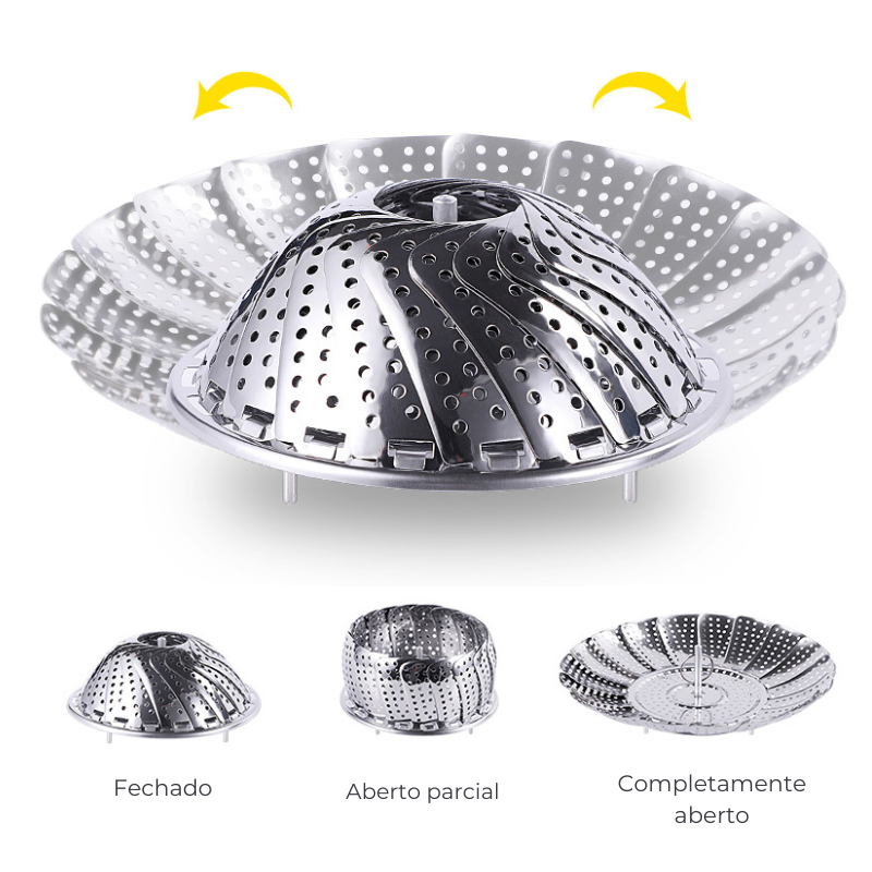 Vaporizador de Alimentos Aço Inox 28cm