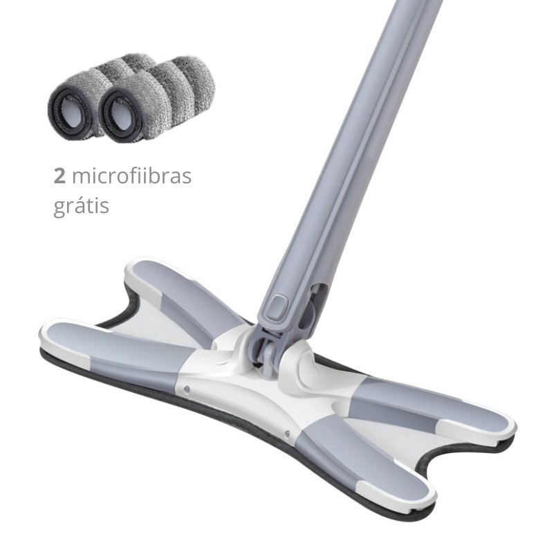 Mop X Microfibra Esfregão Autodrenante 360º