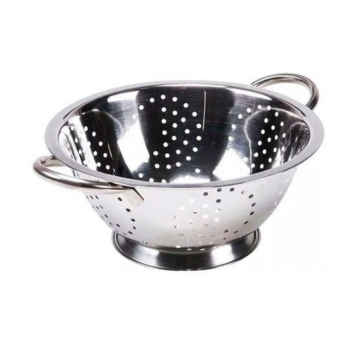 Kit 2 unid. Escorredor de Arroz e Escorredor de Macarrão em Aço Inox