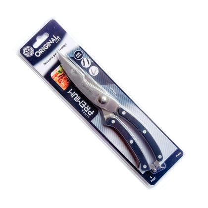 Tesoura cozinha para trinchar frango carne peixe - inox 25cm