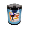 Lixeira para Pia Inox Tampa Clicar Preta 2,5 L - Clica e Abre