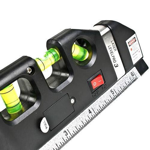 Nível Laser Horizontal Vertical Trena Prumo com  Luz Laser