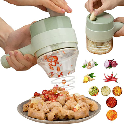 SpinSlice Pro - Super Processador Elétrico Cortador e Fatiador de Alimentos