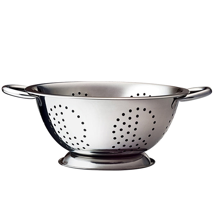 Kit 2 unid. Escorredor de Arroz e Escorredor de Macarrão em Aço Inox