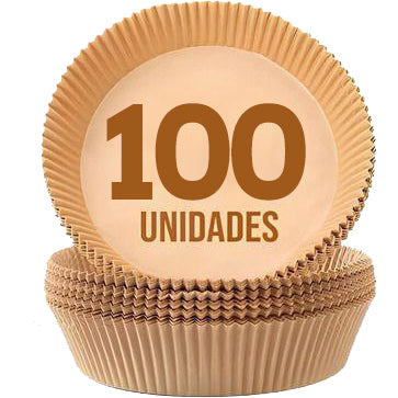 [100 Unidades] Formas Descartáveis para Assar Cozinhar Antiaderente para Airfryer
