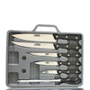 Super Kit Churrasco com Facas Inox 7 Peças com Maleta Reforçada
