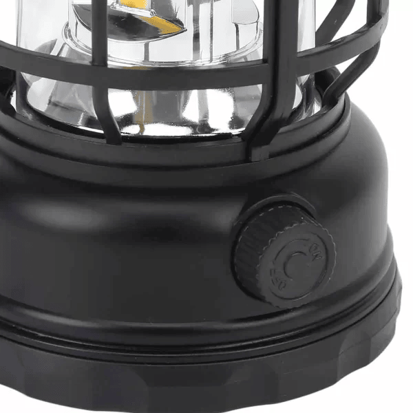 Lanterna Lampião Luminária LED Cob Recarregável Usb e Energia Solar Camping Pesca e Aventura