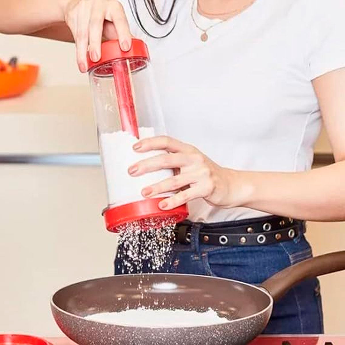 Tapioqueira Prática com Peneira Armazena e Prepara