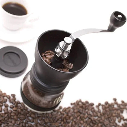 Moedor de Café Ajustável com Pote de Vidro Reserva de Brinde