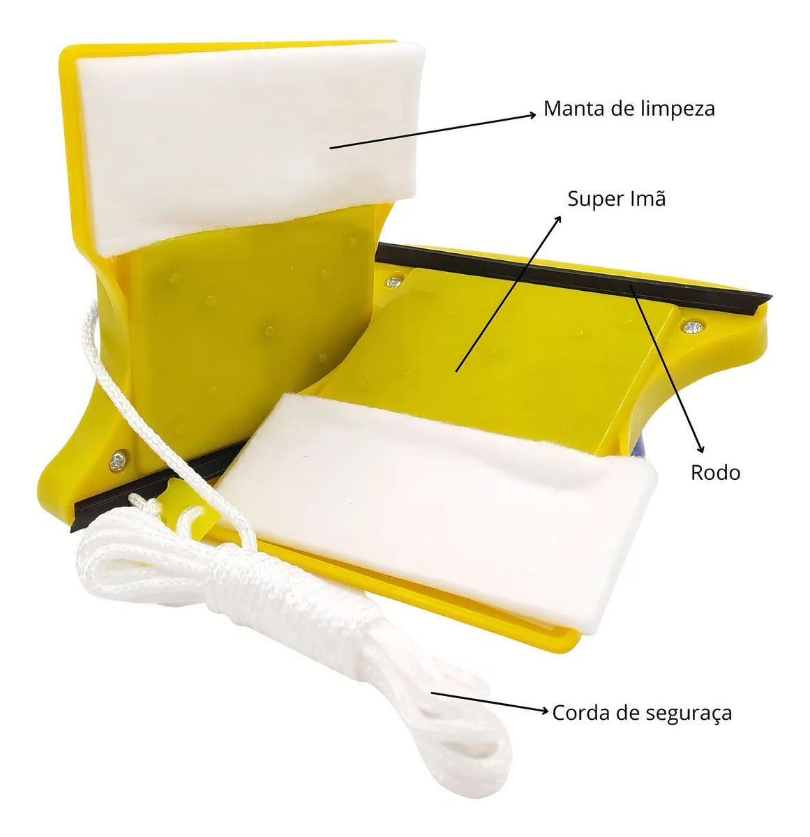 Limpador Magnético de Vidros e Janelas