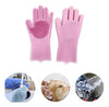 [2 Pares ] Luva de Silicone Multiuso Limpeza Pet Louça